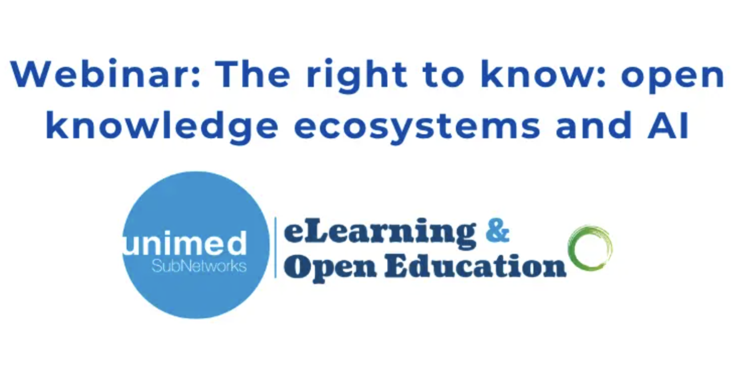 Webinar: The Right to Know: Open Knowledge Ecosystems and AI| October 19th, 2026