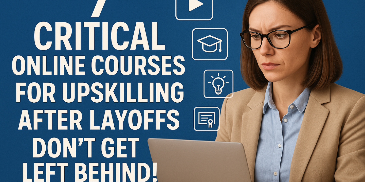 7 Critical Online Courses for Upskilling After Layoffs -- Don't Get Left Behind!
